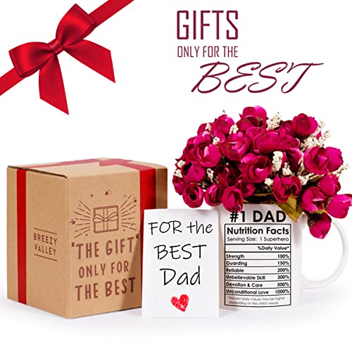 Funny Dad Mug - #1 Dad Coffee Cup for Fathers Day, Birthday Gift from Son & Daughter - Variation of THIS listing