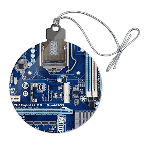 Computer Motherboard Processor CPU Acrylic Christmas Tree Ornament - Holiday Decor