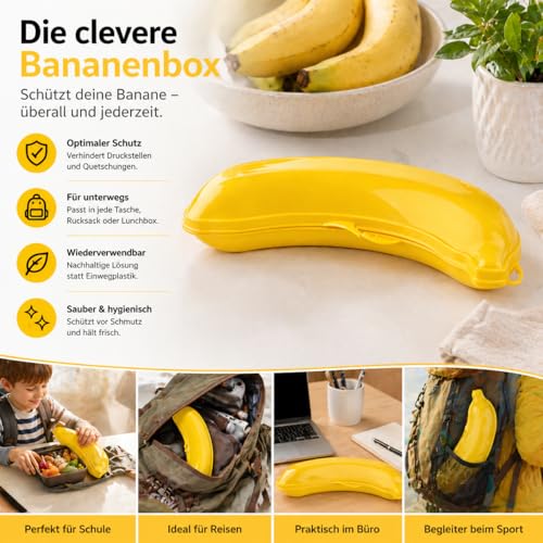 Banana Keeper Storage Case - BPA-Free Travel Bag for Fresh Bananas