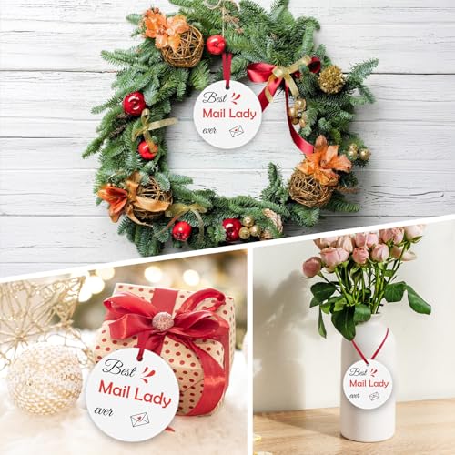 Mail Carrier Appreciation Ceramic Ornament - Best Mail Lady Gift