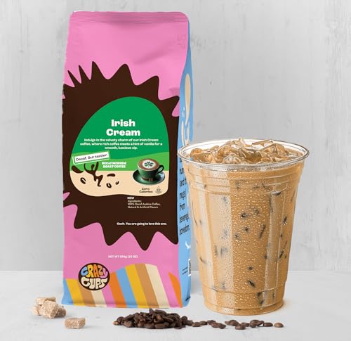 Crazy Cups Decaf Irish Cream Ground Coffee, 10 oz Bag