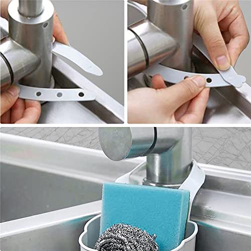 2-Pack Hanging Sink Storage Basket - Gray Portable Organizer