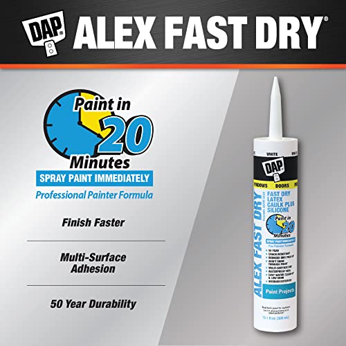 DAP 10.1 oz White Acrylic Latex Caulk - 35-Year Durability