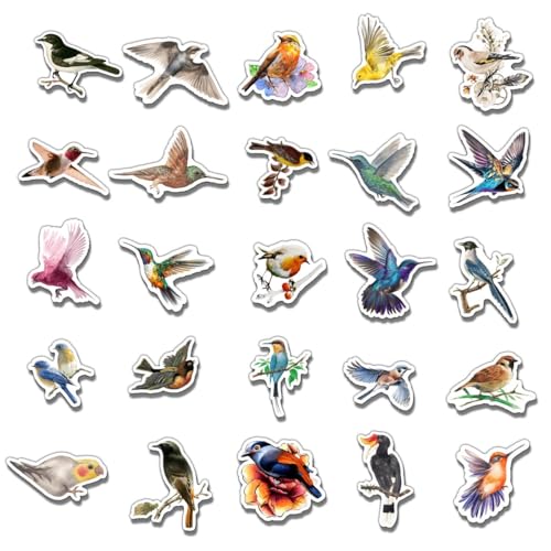 50 Pcs Cute Animal Vinyl Stickers for Water Bottles & Laptops