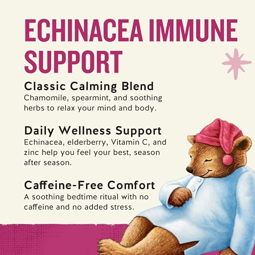Celestial Seasonings Sleepytime Echinacea Immune Boost Tea - 20 Caffeine-Free Bags - Variation Included