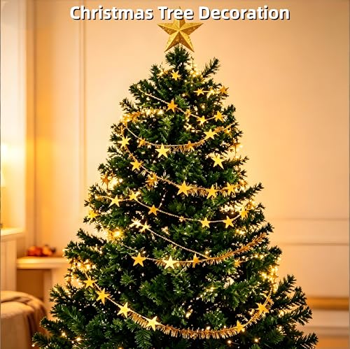 Gold Star Party Backdrop Strips - 18 Extra Large 94-Inch Decor
