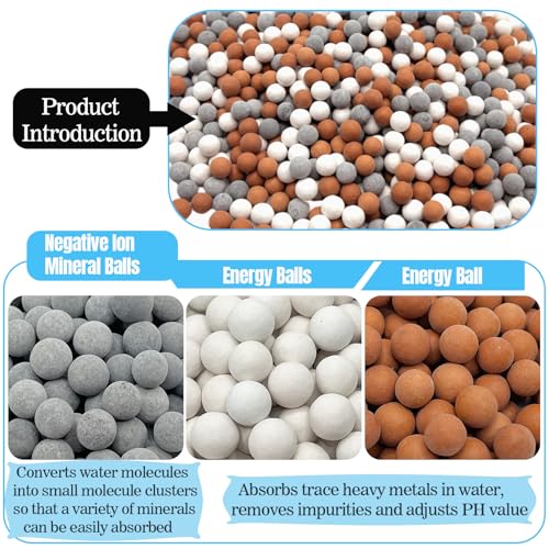 200g Shower Head Beads Refills - Ionic Water Softener for Skin & Hair