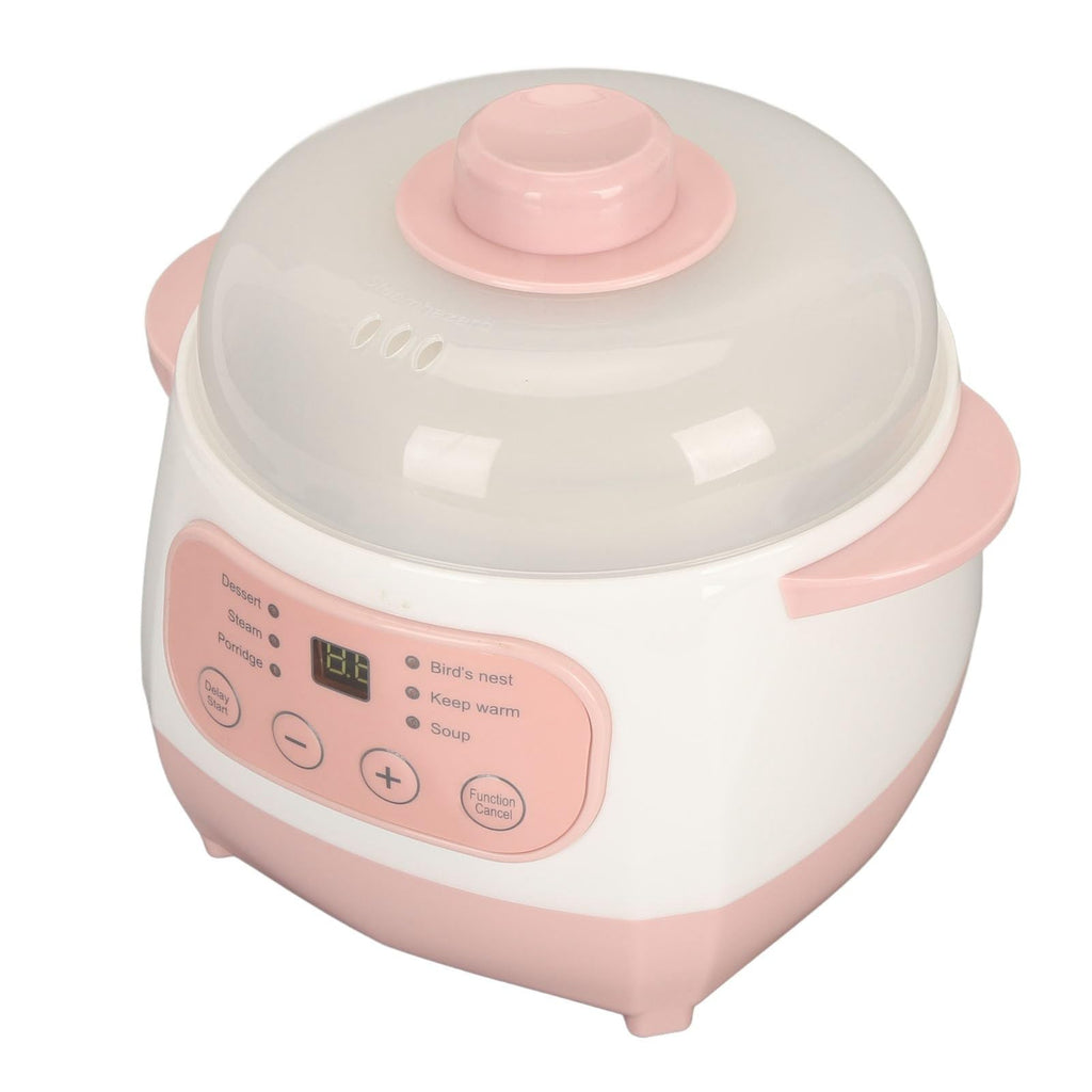 Mini Ceramic Stew Cooker With 1l Capacity And Antidry Burn Function, Electric Slow Cookers For Small Kitchen, Electric Stewing Pan Appointment Timing Sputum Stewed Automatic Boiled Porridge