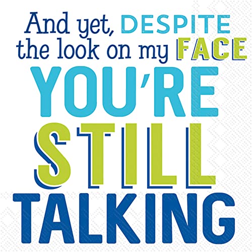 IHR Cocktail Napkins 3-Ply 20-Count 5" x 5" - Still Talking