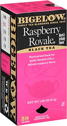Bigelow Raspberry Royale Black Tea Bags, 28-Count Boxes (Pack of 6)