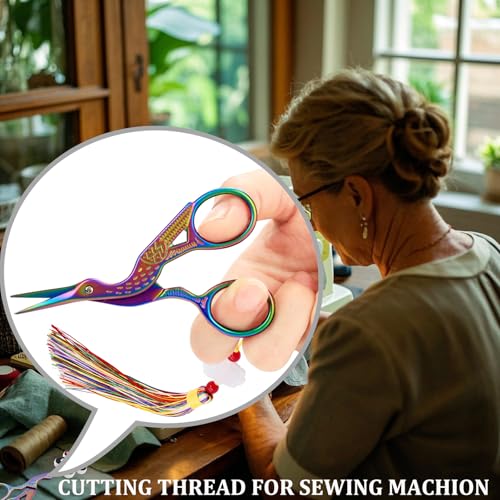 3.6" Stainless Steel Embroidery Scissors with Cover - DIY Crafting