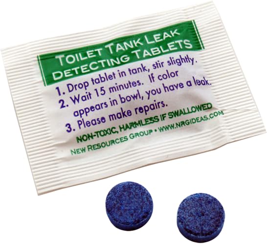 Toilet Leak Detection Dye Tablets - 20 Pack for Silent Leak Detection