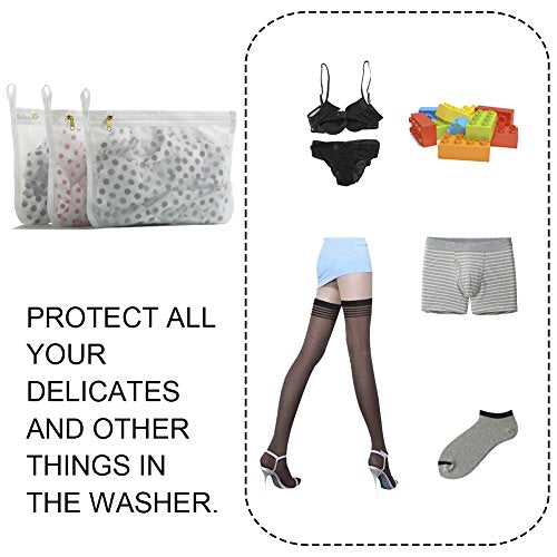 TENRAI Delicates Laundry Bags - Fine Mesh Wash Bag Set (3 Small)