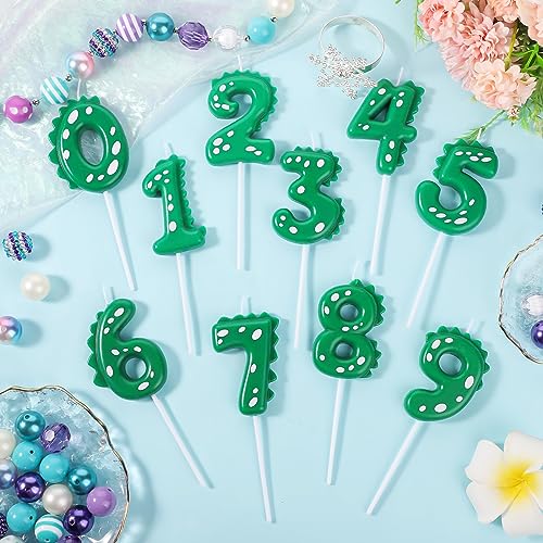 Dinosaur Birthday Number Candle - 2.8 Inch Cake Topper (Number 6)