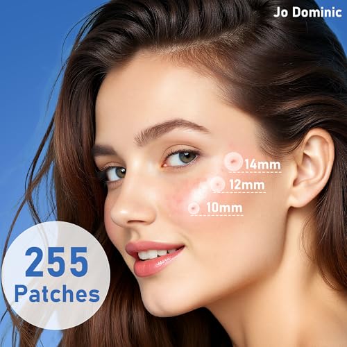 Jo Dominic Invisible Hydrocolloid Pimple Patches 255 Count