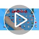 Mini Resin Christmas Ornaments Set - 36 Tiny Holiday Decorations with String