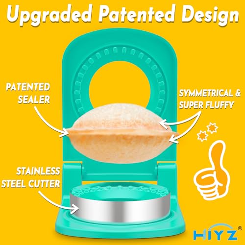 HiYZ Stainless Steel Sandwich Cutter and Sealer - Green Crustless Maker
