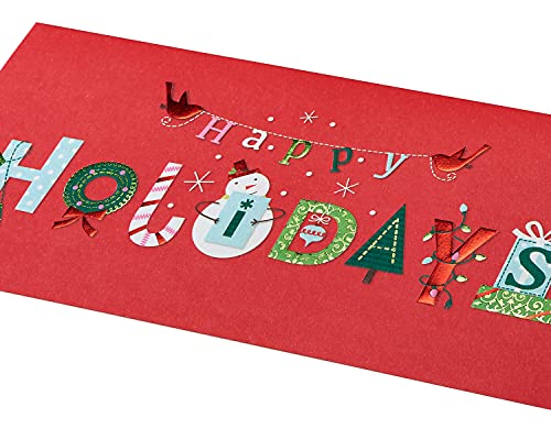 Wishing You the Very Best Christmas Cards Set with Envelopes - 16 Count