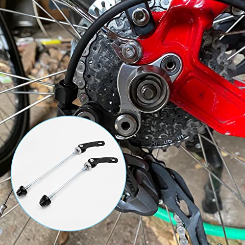 1Pair Quick Release Bicycle Hubs Bike Wheel Hub Front and Rear Skewers Clip Kit for Mountain Bike