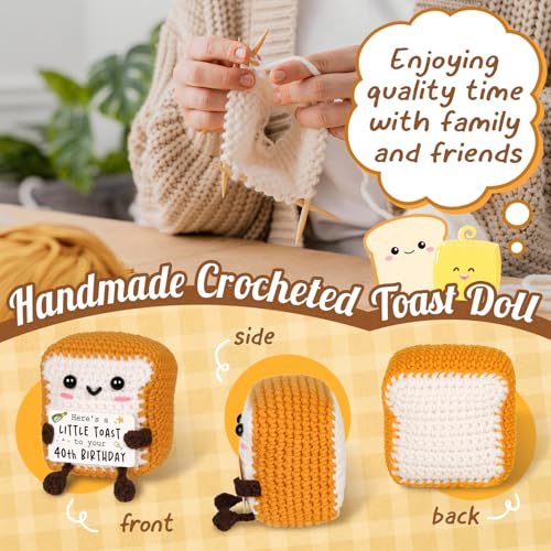 Handmade Crochet Toast - Heartwarming 40th Birthday Gift