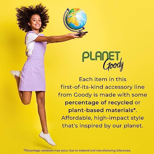 Goody Planet Ouchless Satin Skinny Scrunchies 5-Pack Black Cream Blush