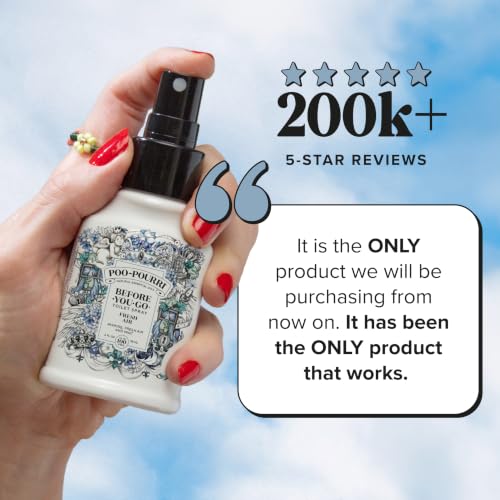 Poo-Pourri Before-You-Go Toilet Spray - Fresh Air, Jasmine & Mint - 4 Fl Oz (Pack of 1)