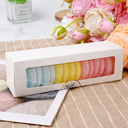 28 Pack Macaron Boxes with Clear Window - Bakery Packaging