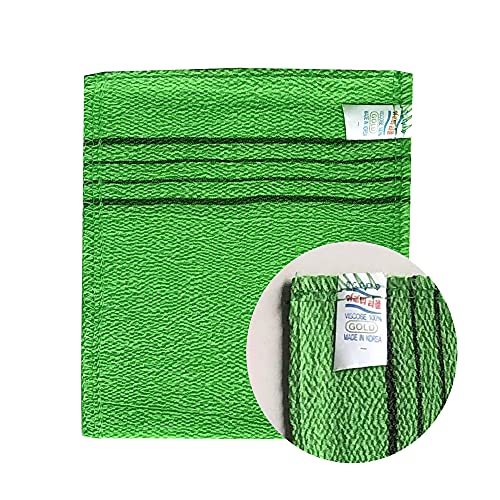 GOLDSANGSA Korean Exfoliating Bath Washcloth Towel 4-Pack Yellow