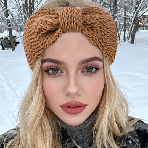 Knit Winter Headband for Women 3-Pack Ear Warmer Hairband