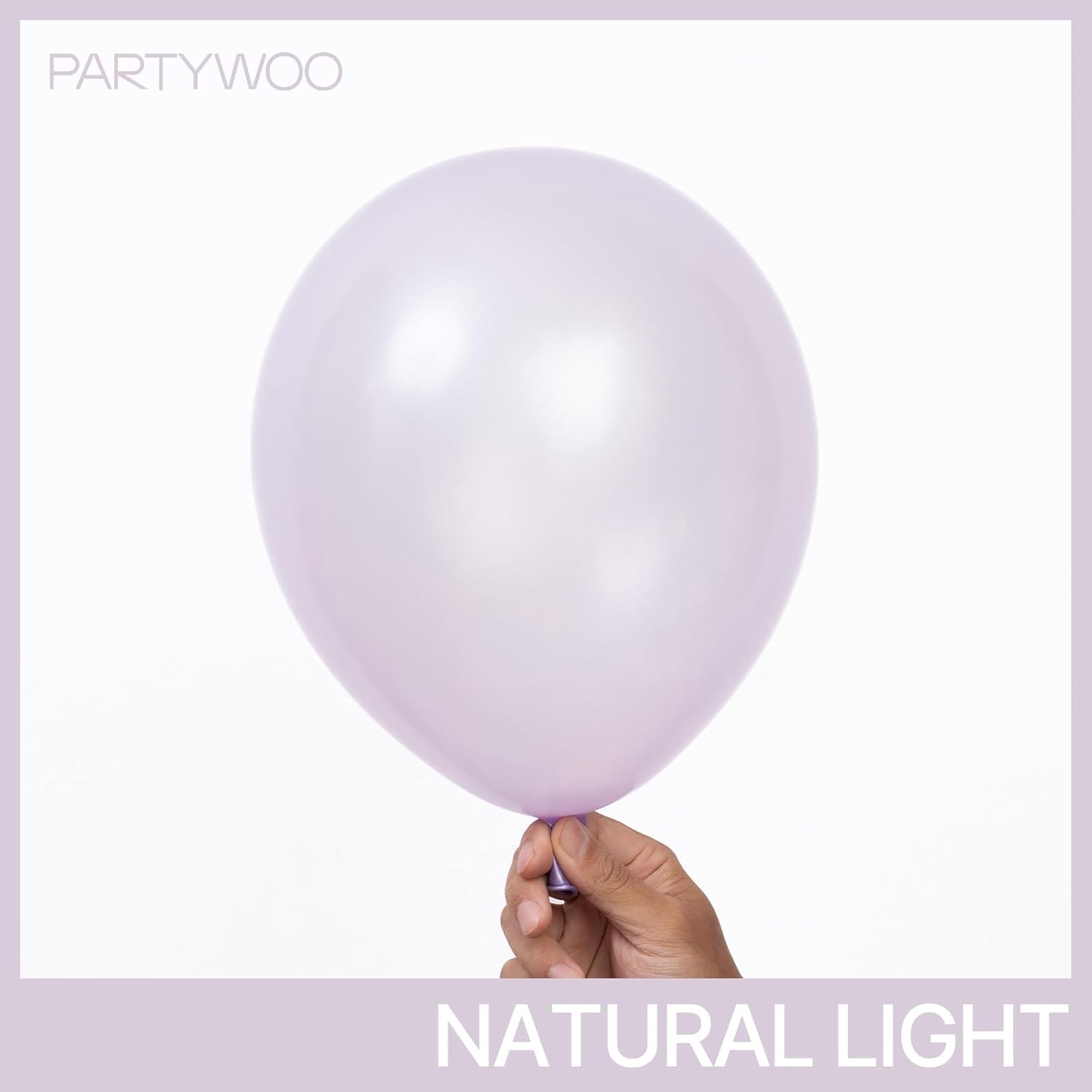 PartyWoo Pearl Lavender Balloons - 140pcs in Various Sizes for Bachelorette & Birthday Decor | Light Pastel Purple