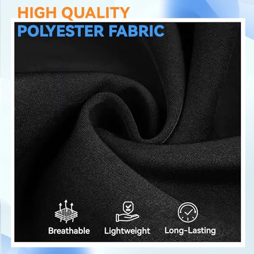 LOHYILYE 12-Inch Waist Apron with 3 Pockets - Black Server Half Apron