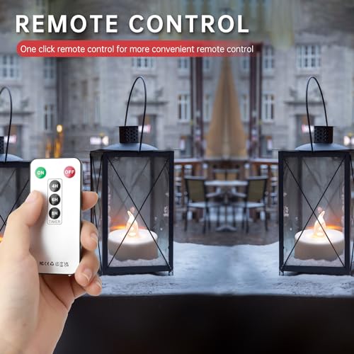 5-Pack Flameless LED Tea Light Candles with Remote Control
