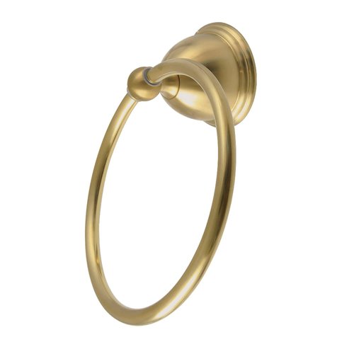 Kingston Brass BA3964BB Restoration 6-Inch -Towel Ring, Brushed Brass