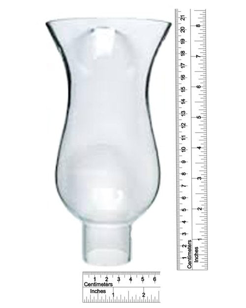 B&P Lamp® Medium Royal Craft 1 5/8" X 8 1/4" Clear Hurricane Shade
