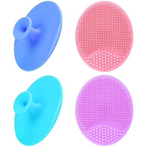 MR LION Silicone Baby Bath Brush & Facial Cleansing Scrubber 4-Pack