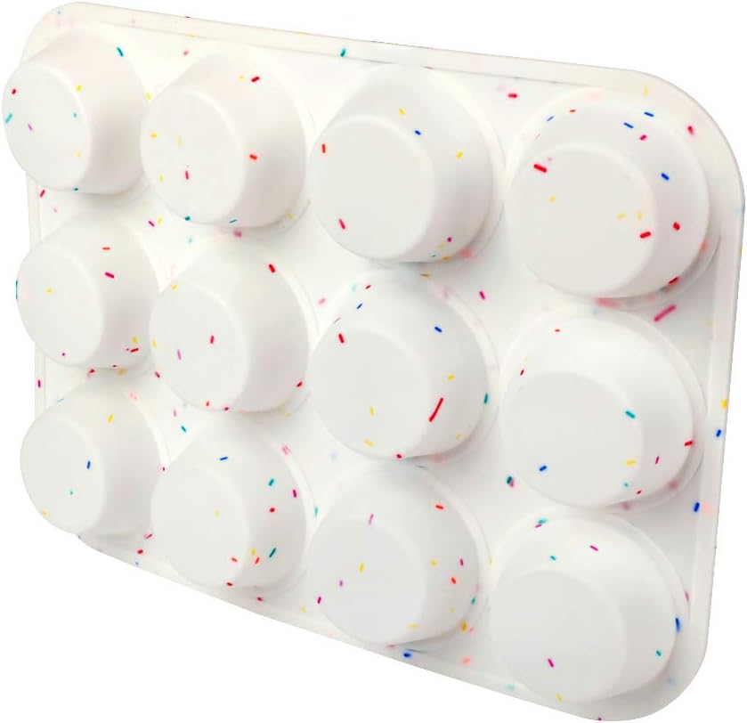 Silicone Muffin Pan by SHEbaking - Non-Stick 12-Cup Baking Tray for Easy Release | Durable & BPA-Free