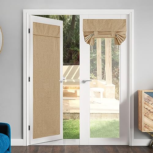 NICETOWN Blackout Door Curtain Panel - 36x80 Inch, Camel