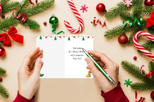 Funny Christmas Birthday Card with Envelope - 4x6 Size