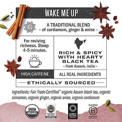 Numi Organic Black Tea Variety Pack - 54 Full Leaf Tea Bags, Natural Caffeine