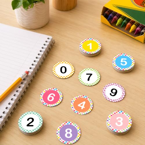 Ceiba Tree 40-Piece Magnetic Number Set - Colorful Double-Sided Magnets