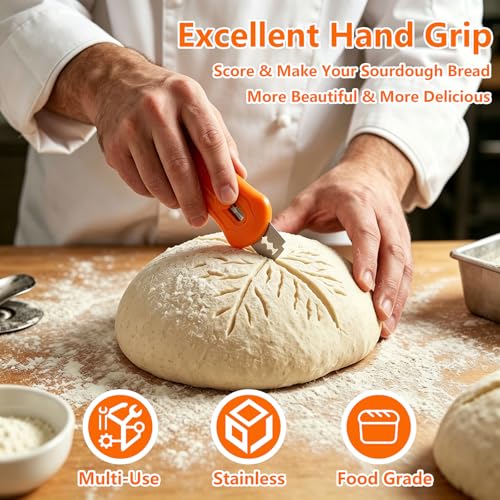 Magnetic Bread Lame Scoring Tool with 10 Razor Blades
