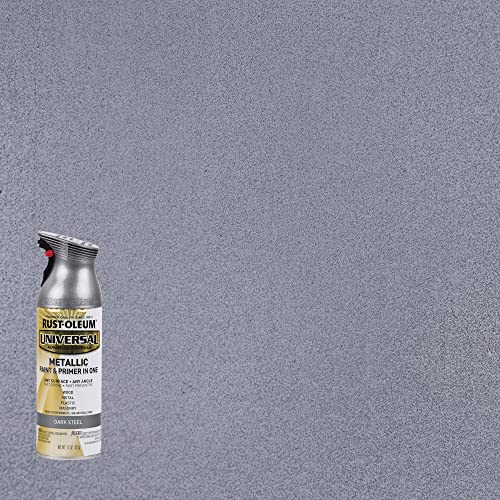 Rust-Oleum Universal All Surface Metallic Spray Paint, Dark Steel, 11 oz