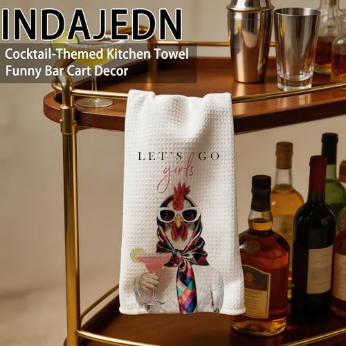 Funny Chicken Kitchen Hand Towel - Soft Microfiber Decor, 16x24 Inch