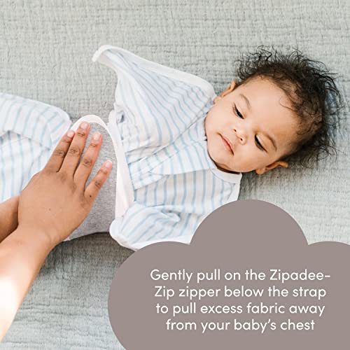 SleepingBaby Grey Zipadee-Zip Snuggle Strap for Baby Transition Swaddle
