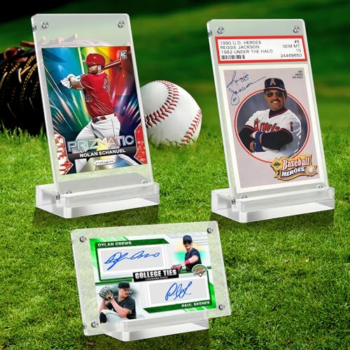 Boloyo Magnetic Acrylic Card Display Stand - Clear 1-Slot Frame Holder