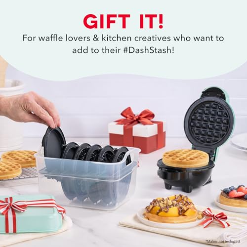 Dash Mini Griddle Plates for Pancakes & Eggs - Nonstick, 2-Pack, Interchangeable for MultiMaker Mini System