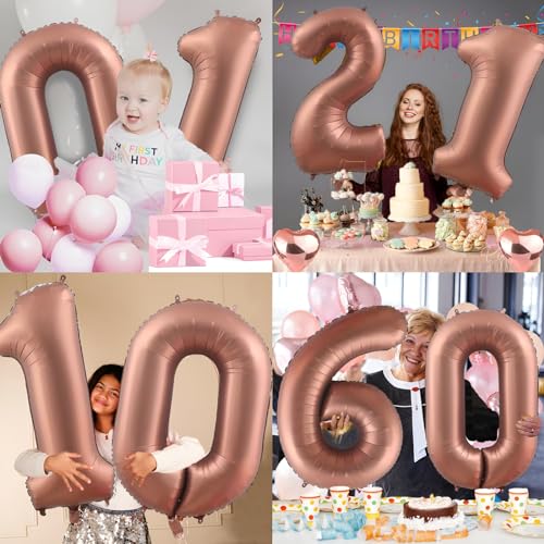 Keyali 40-Inch Number 1 Foil Helium Balloon for Birthday Party Decoration