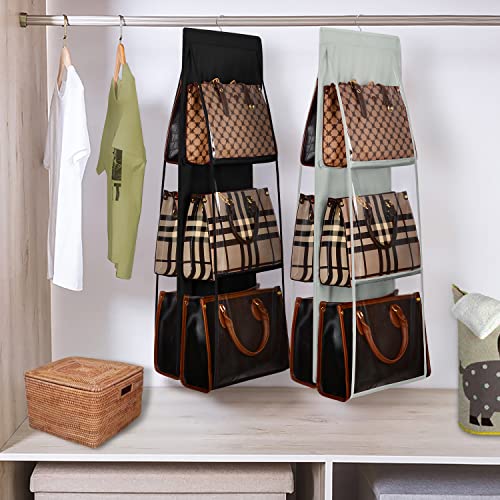 Lirex Black Handbag Organizer Hanger - Medium & Large Purse Storage