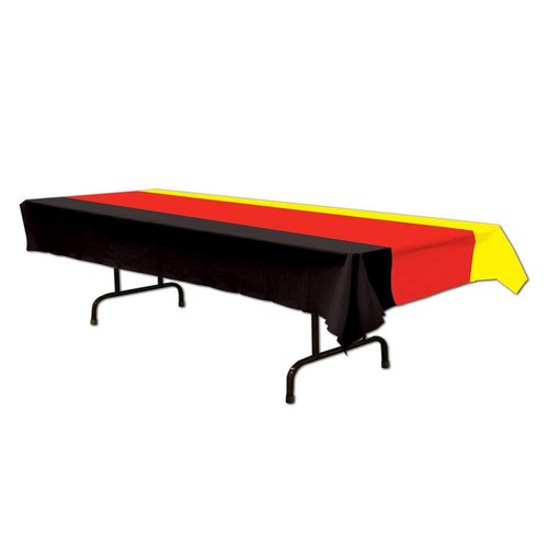 Beistle German Table Covers 2 Piece, 54" x 108", Red/Black/Yellow