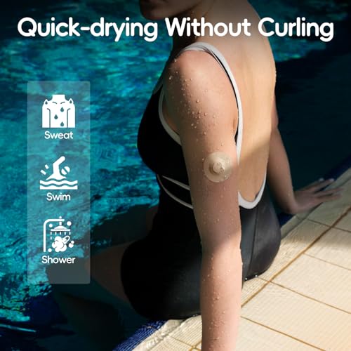 30PCS Adhesive Patches-Waterproof Dexcom G7 Over Patch for CGM Sensor-Waterproof & Sweatproof Cover for Continuous Glucose Monitor Sensor